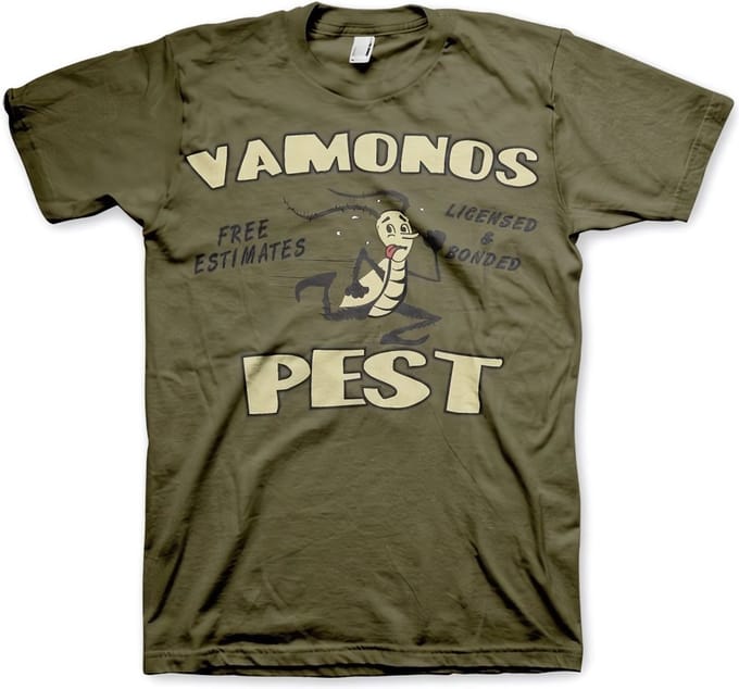 Breaking Bad Vamanos Pest T-Shirt Olive-XL