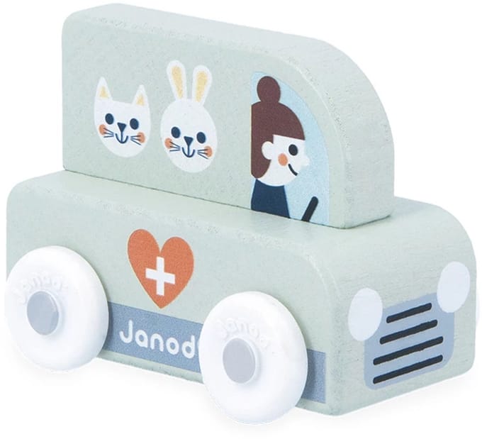 Janod - Cross Roads - Houten dierenambulance