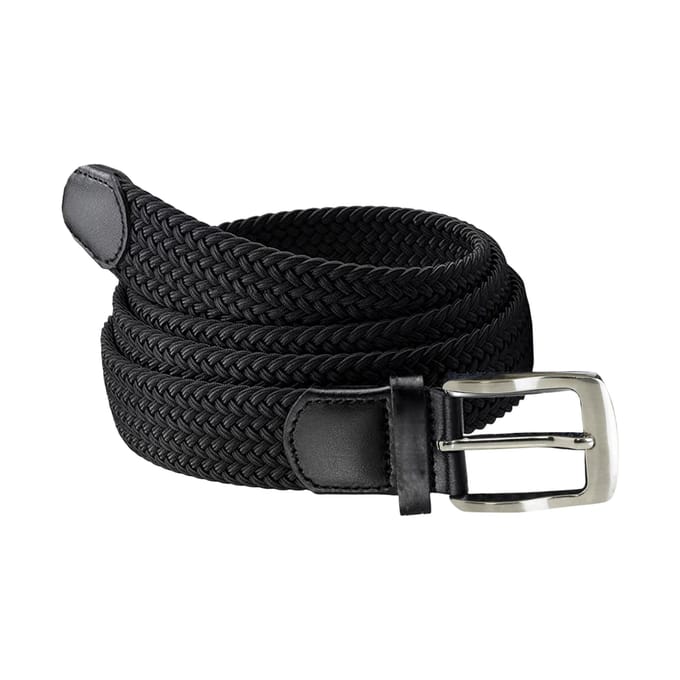 Duke D555 Simon gevlochten stretchriem 7XL zwart