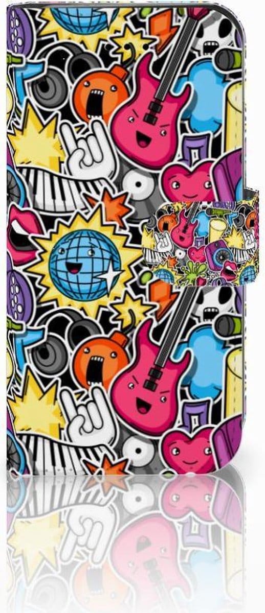 iPhone 7 | 8 | SE (2020) | SE (2022) Wallet Case met Pasjes Punk Rock