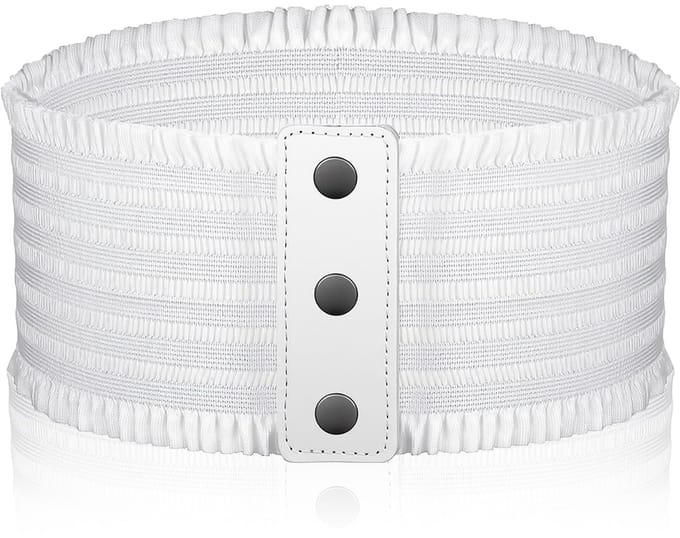 Dailygoods- Tailleband Brede Elastische Riem - Dames - Drukknop - Korset - PU/Nylon/Polyester - Geschikt voor Taille 68-100 cm