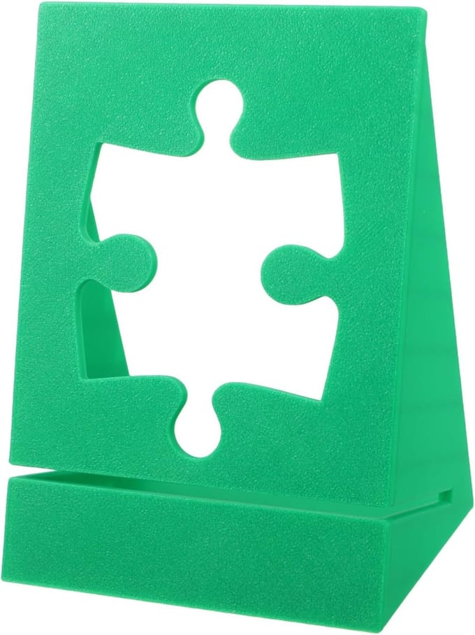 Puzzel Deksel Standaard - Puzzelhouder Display - Handsfree Puzzelen - Stabiele Pla Basis - 13.5 x 10 cm - Groen