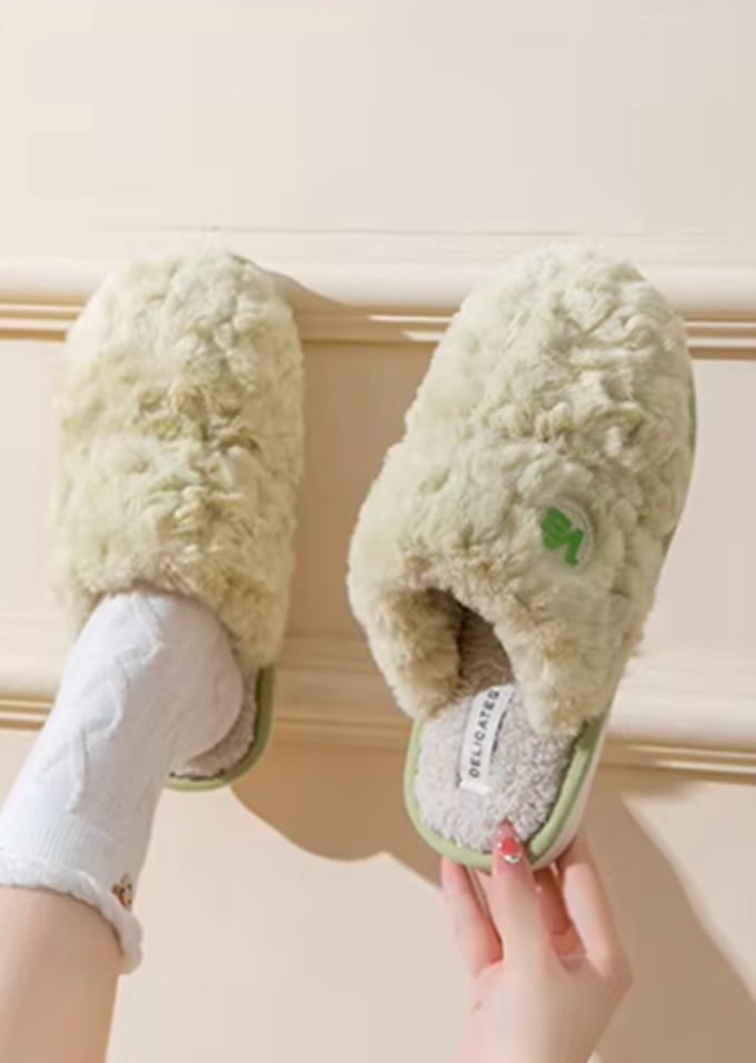 Luxe Dames Pantoffels | Sloffen | 40-41 | Groen | Lekker zacht