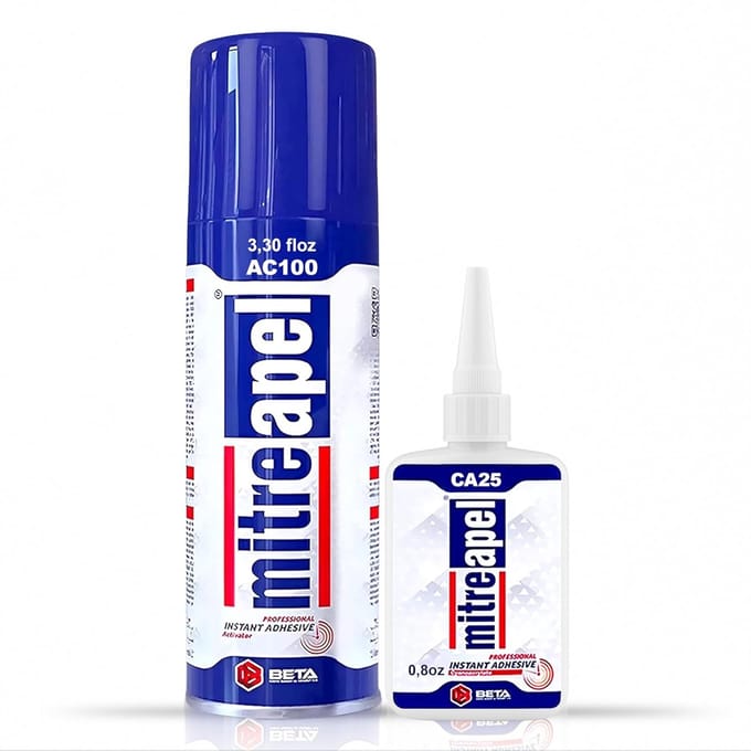 Secondelijm met activator 100ml, twee-componentenlijm, super glue Instant Adhesive with Activator