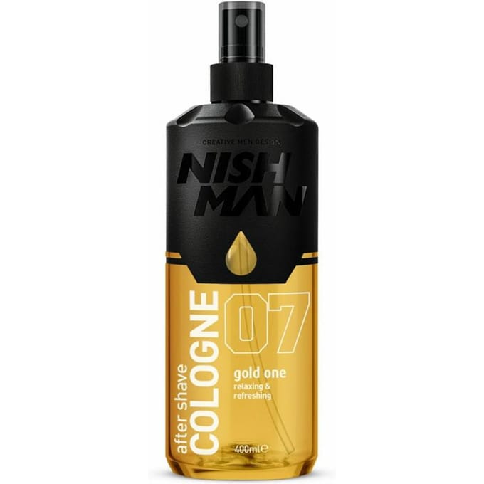 Nishman Gold One Aftershave Cologne 400 ml - Verfrissende Barber Cologne