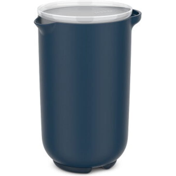 Mepal Mixbeker met deksel Chef it - 1 l - Past in de koelkastdeur - Magnetron- en vaatwasmachinebestendig - Bakspullen - Navy