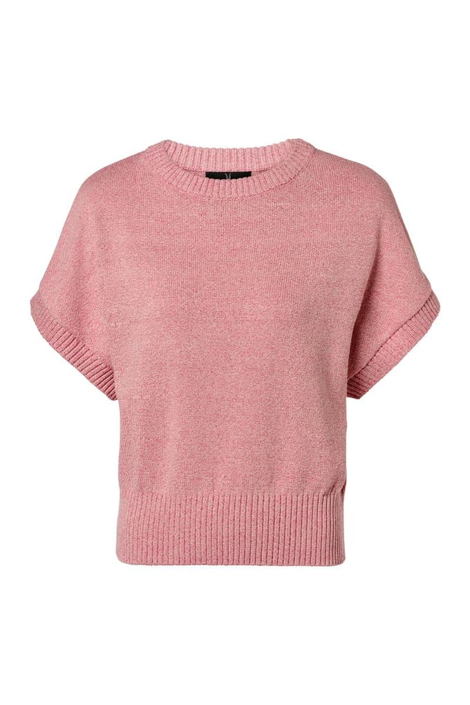 Pales Metallic Top Roze