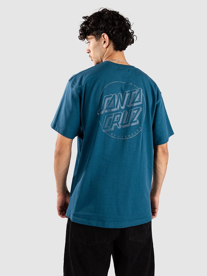 Santa Cruz Tonal Opus Dot Stripe T-Shirt blauw