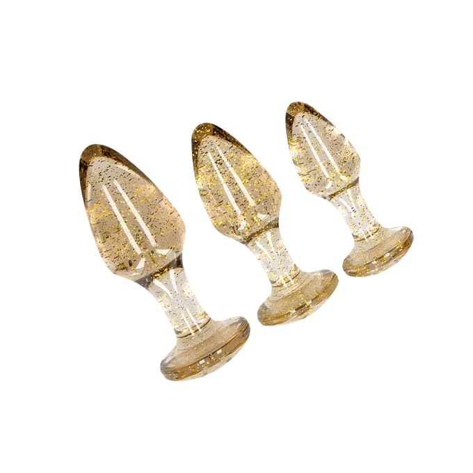 Shots - Ouch! Acryl Butt Plug Set gold