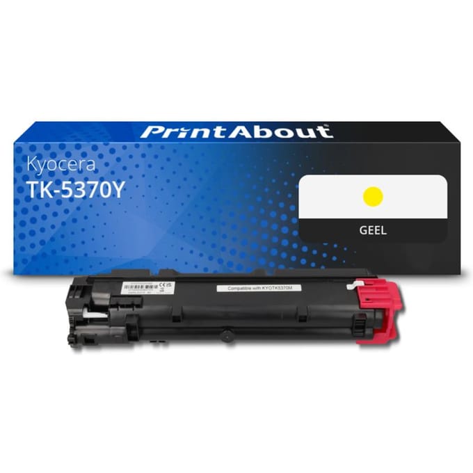 PrintAbout huismerk Toner TK-5370Y Geel Geschikt voor Kyocera