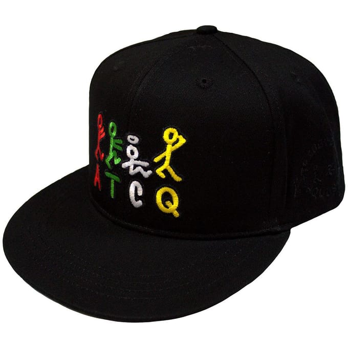 A Tribe Called Quest Unisex Volwassen Stokfiguur Logo Snapback Pet One Size zwart