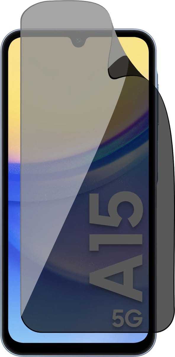 Privacy Screenprotector geschikt voor Samsung Galaxy A15 - 1x FlexGuard Screen Protector