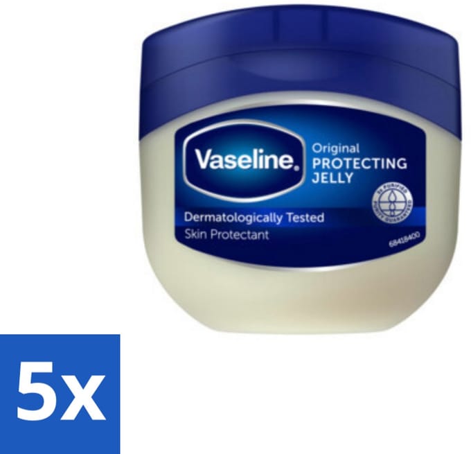 Vaseline - Original - Huidverzorging - Dermatologisch Getest - 100 ml - Bulkverpakking - 5 stuks
