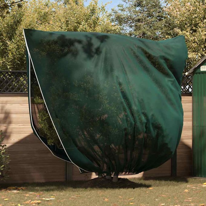 vidaXL Vorstbescherming Plantenfleece Covers 3 st Groen 2,5 x 3,14 m