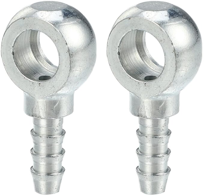 Dailygoods - Banjo Fitting Brandstofleiding Adapter Connector 8mm ID 6mm OD - 2 Stuks