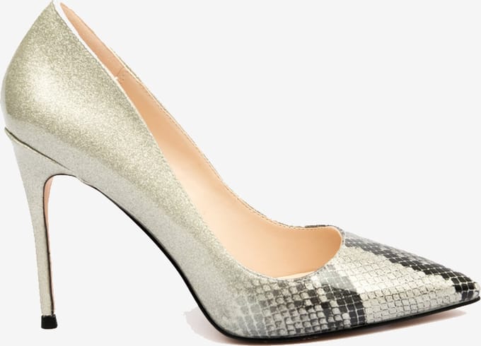 Zerba - Dames Pumps - Maat 39 – Grijs Leer – Montecatini