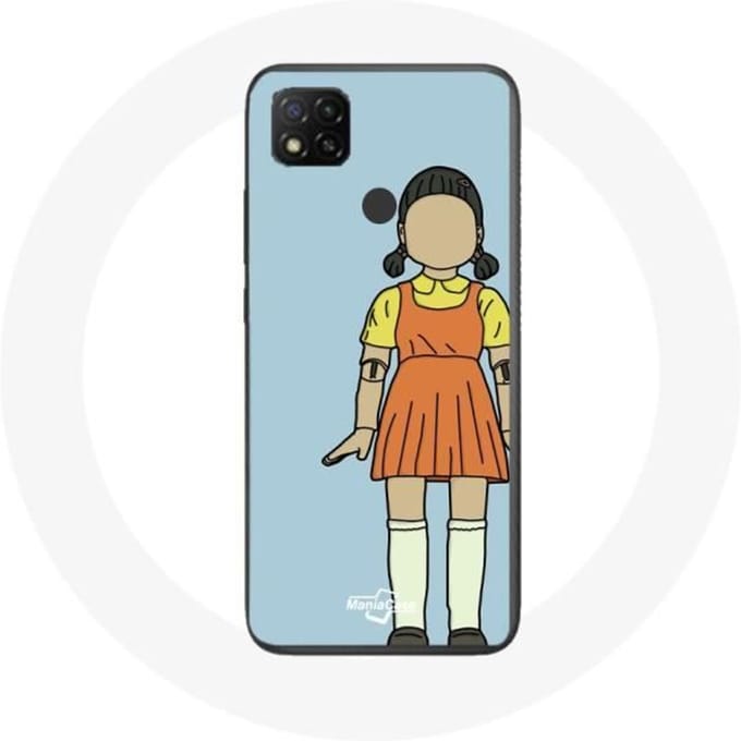 Coque - Xiaomi - Redmi 9C - Souple - Protection - Squid Game poupée géante
