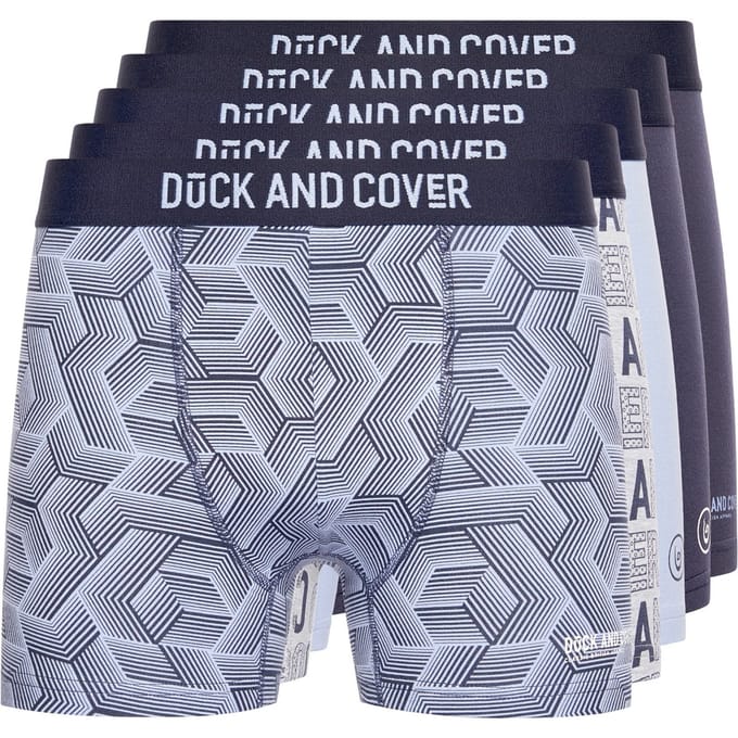 Duck and Cover Heren Quendle Boxershorts (Set van 5) (Veelkleurig)