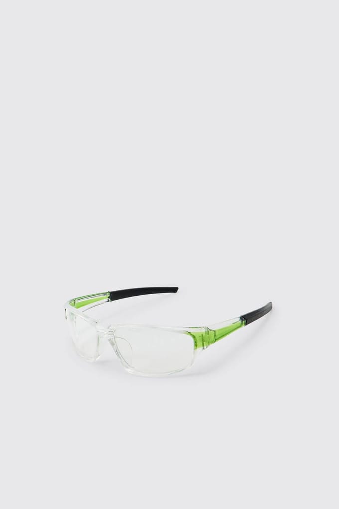 Transparante Sport Plastic Zonnebril | Clear