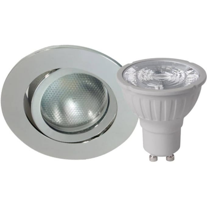 Megatron DecoclicSet inbouwspot GU10 5,2W zilver