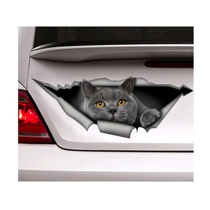 Zwarte Cocker Spaniel Auto Sticker Gescheurde Metalen Sticker Waterdichte Huisdier Hond Hond Leuke Sticker 20*15cm