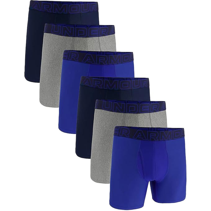Under Armour Boxershorts UA PERFORMANCE TECH - SOLID 6 IN 6PK Set van 6