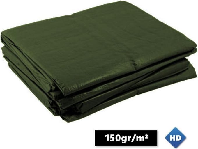 Groen afdekzeil bache bouwzeil 10x12m 150gr/m²