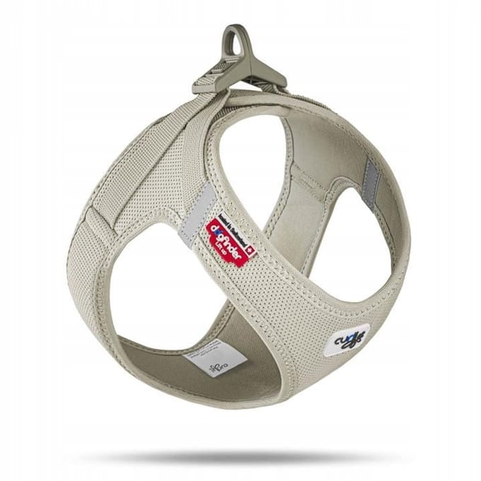 Curli Clasp Air Mesh Hondentuigje - Beige - Maat 3XS