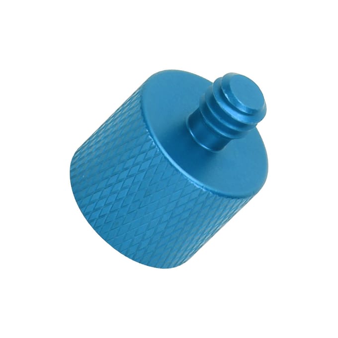 Schroefadapter 3/8 inch Binnendraad naar 1/4 inch Buitendraad voor Statief Monopod Camera Foto Blue