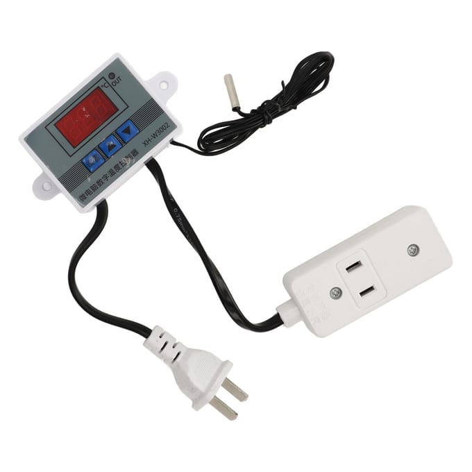 Digitale Temperatuurregelaar Thermostaatschakelaar 1500W 0,1 celsius Hoge Nauwkeurigheid white