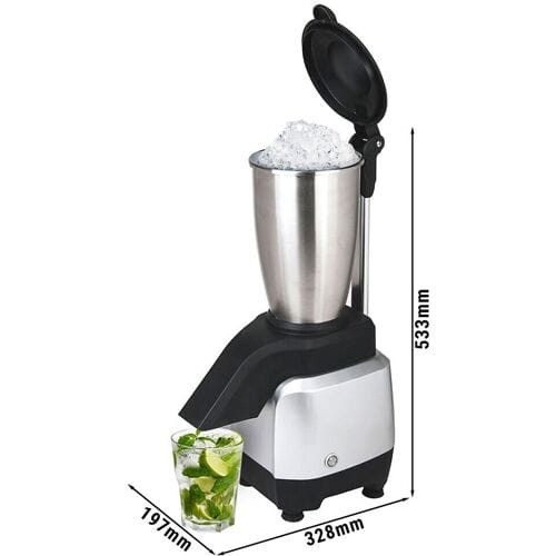 GGM Gastro Eiscrusher - 3 kg/min - 200 Watt - Edelstahl Zilver / Zwart
