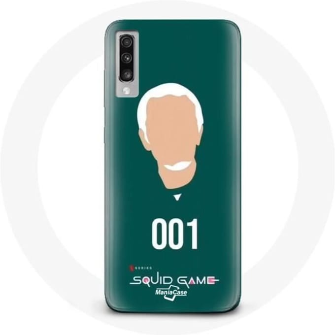Coque pour Samsung Galaxy A70 Squid Game Oh Il nam Numéro 001