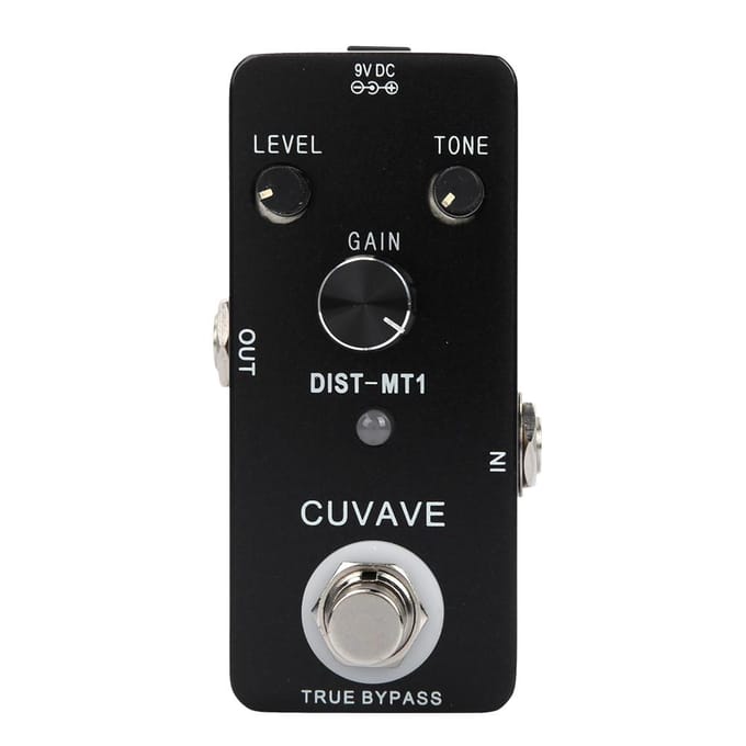Pédale d'effet de distorsion pour guitare électrique DistortionMT1 Full Metal Shell True Bypass white