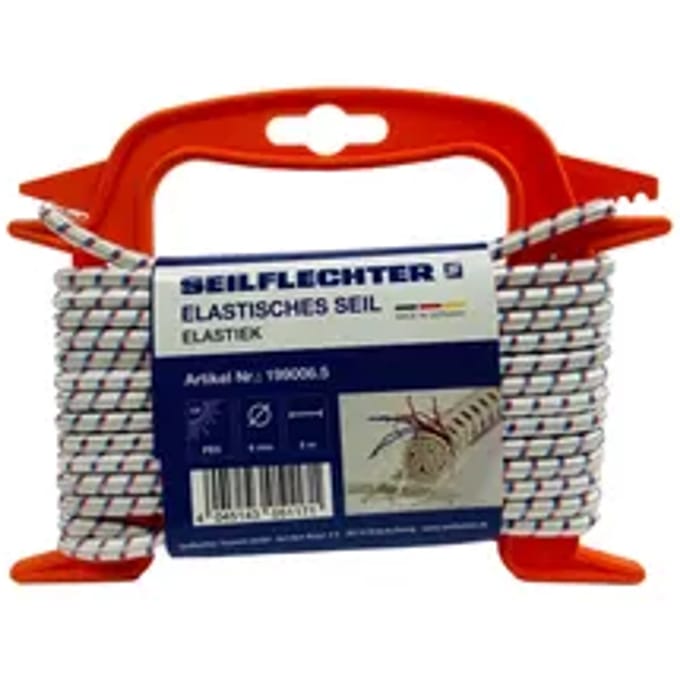 Seilflechter Elastiek Latex/polyester Wit – 6 Mm X 5 M Op Rol