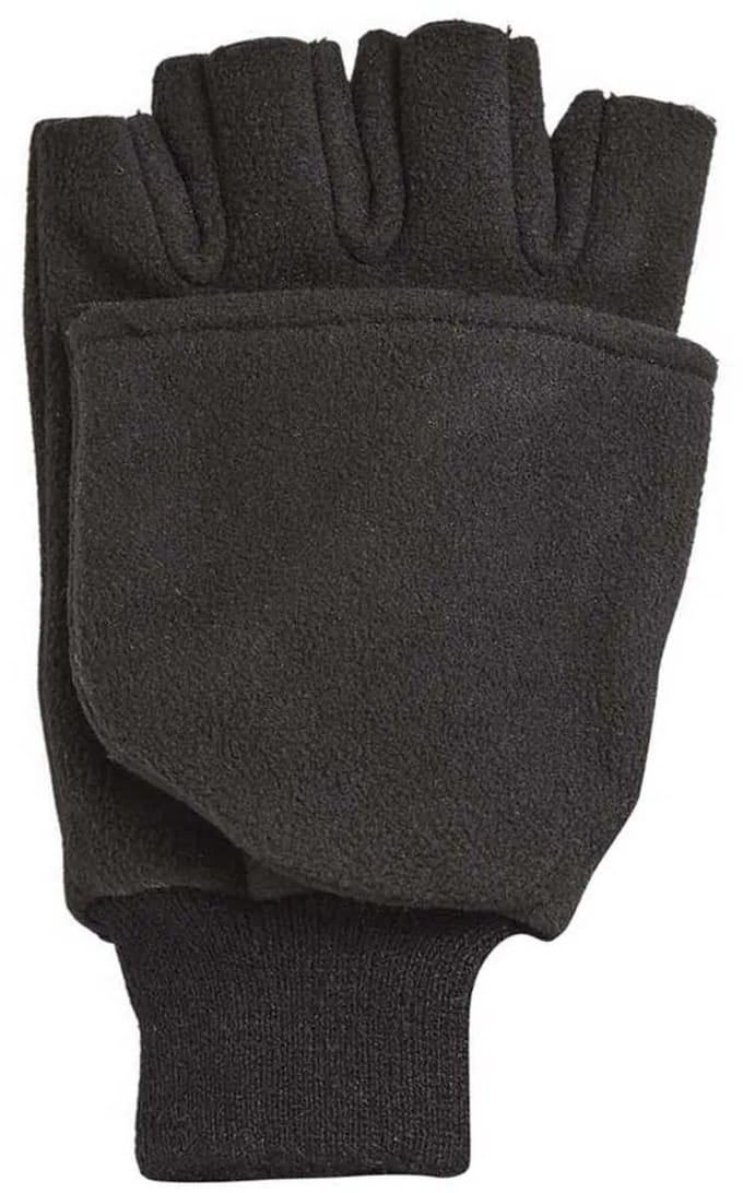 Kinetic Wind Stop Fold Over Mitt Handschoenen Zwart M