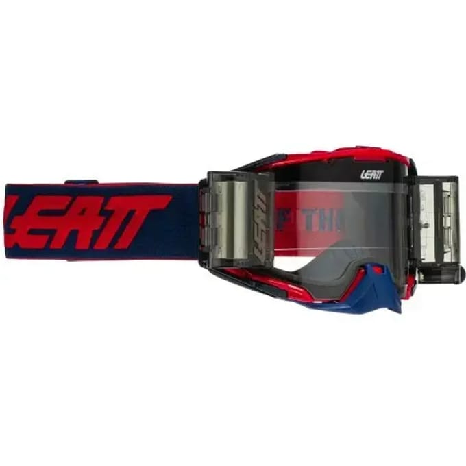 Leatt Velocity 6.5 Roll-Off Combat Rood Blauw Crossbril -
