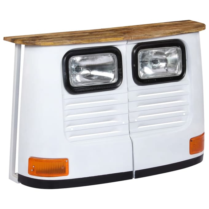 vidaXL - Dressoir - vrachtwagen - massief - mangohout - wit