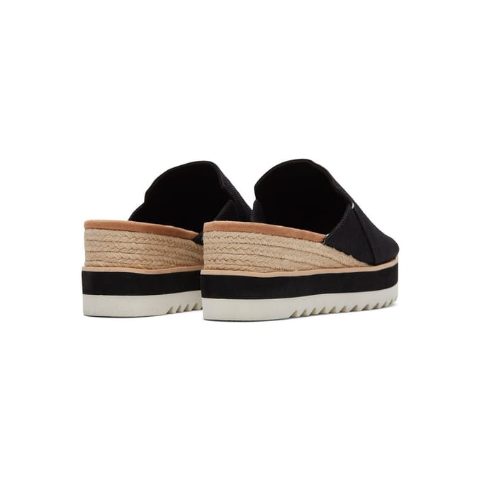TOMS Diana Mule Polyester Vrouwen Zwart Wedges