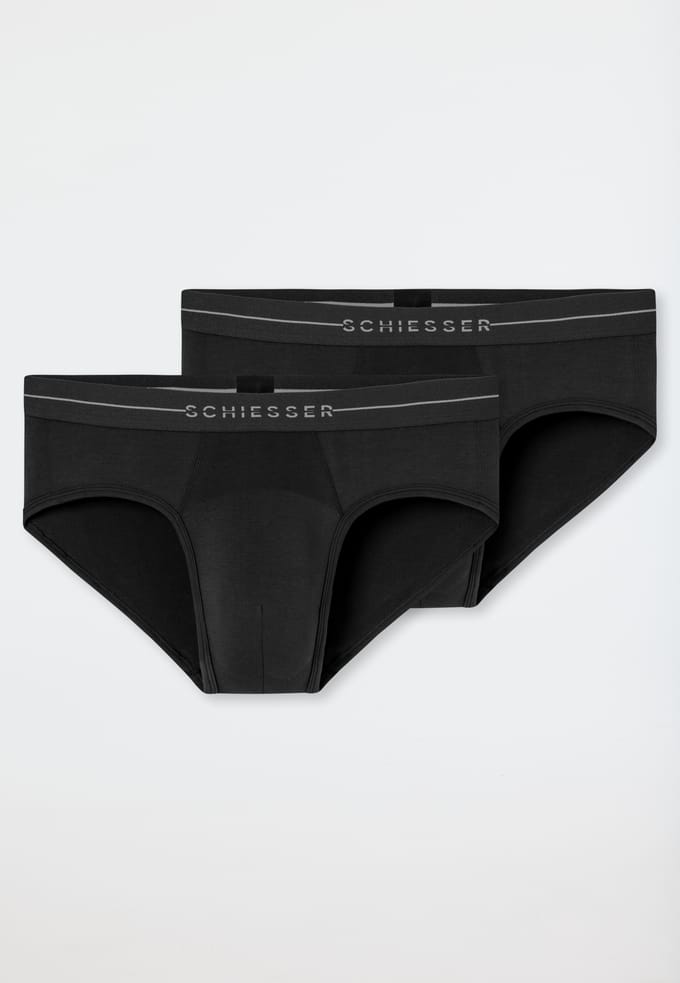 Rio-slip, set van 2, zwart - Cotton Flex 4