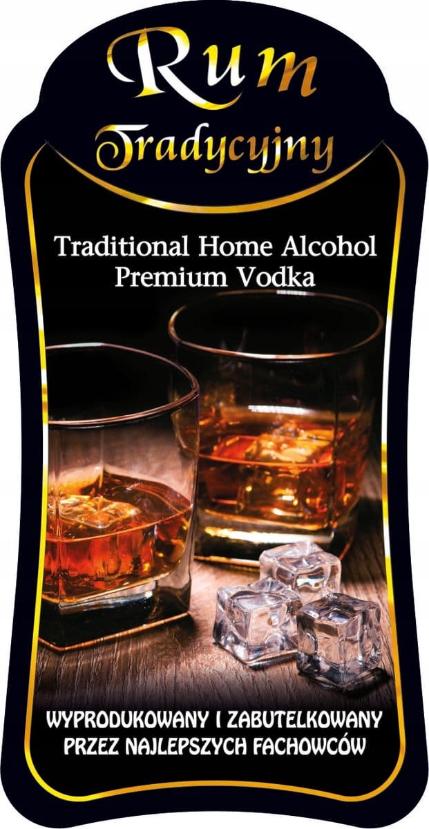 Bimberek - Decoratieve Fles - 500ml - Traditionele Rum - Sterk Glas