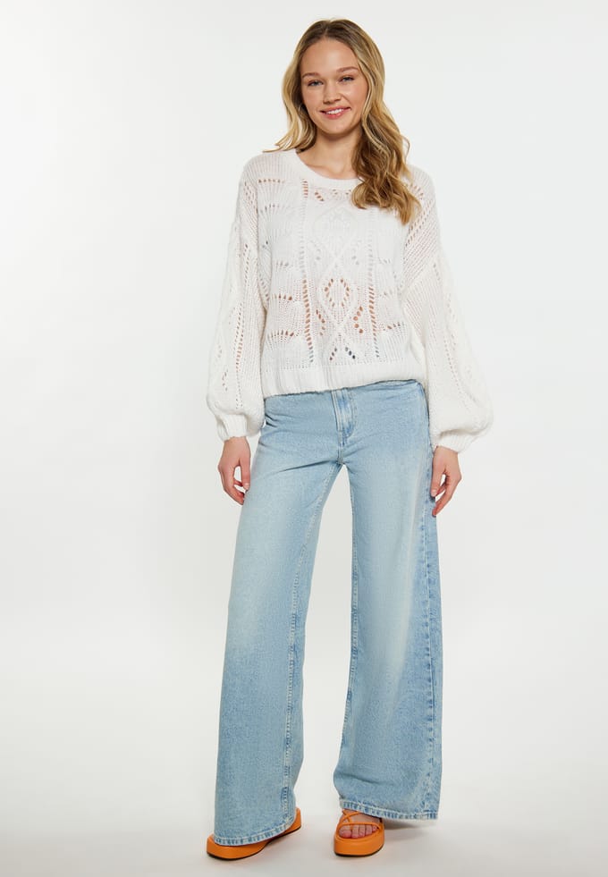 Mymo Jumper Dames wit