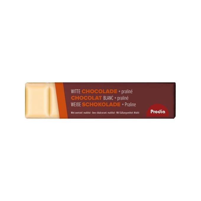 Prodia Reep Chocolade Wit Praline 20x35g Revogan