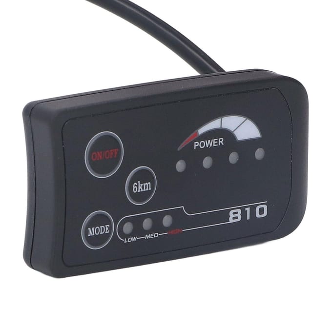 36V 48V S810 LED Display Paneel voor Elektrische Fiets 4-Draads Fiets Modificatie LED Controle Display Meter gray