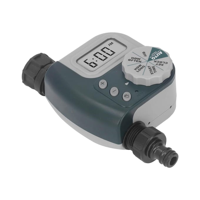 Sproeier Timer Groene Kraan Timer Programmeerbaar Automatisch Eenvoudige Bediening Besproeiingsapparatuur voor gray