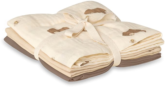 That's Mine Hydrofiele doek Bora - Bees and Bears 70x70 cm (3 pack)