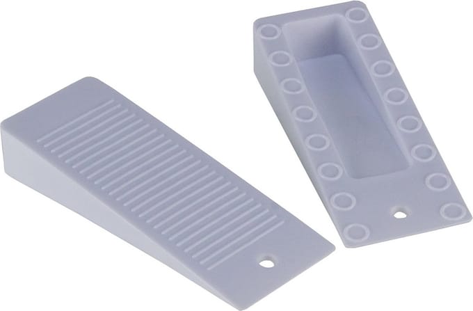 2 Stuks Deurstopper Rubber Deurwiggen Wit Voor Vloerbescherming