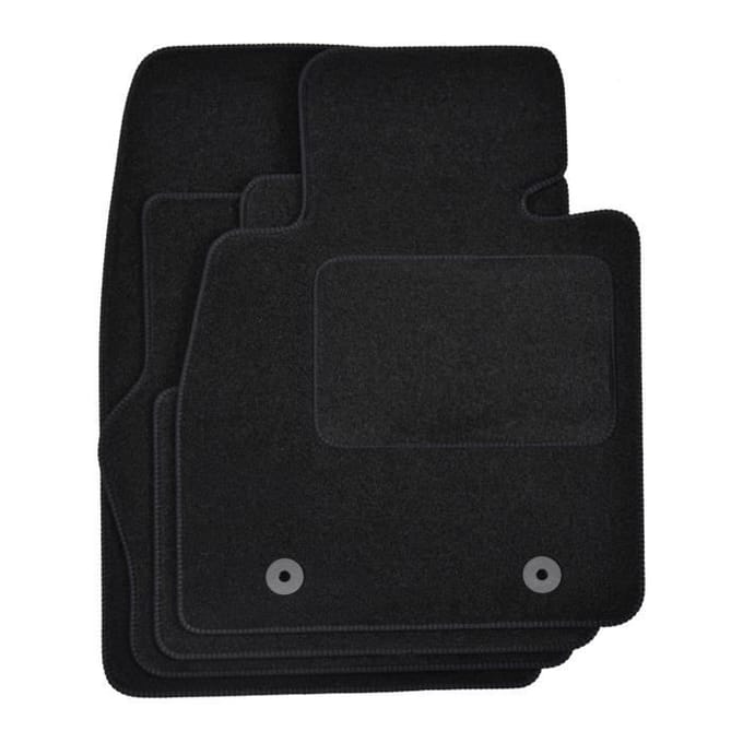 Tapis de sol - Mazda - 2 - Velours noir - 4 pièces - Ajustement précis
