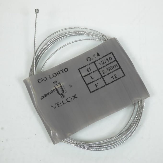 Boite de 25 câble de gaz ou starter VELOX pour mobylette MBK 51V 2.50m Tete 3x3