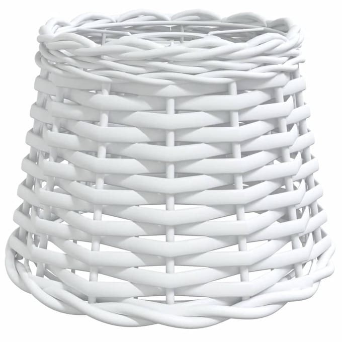 vidaXL - Plafondlampenkap - Ø20x15 - cm - wicker - wit