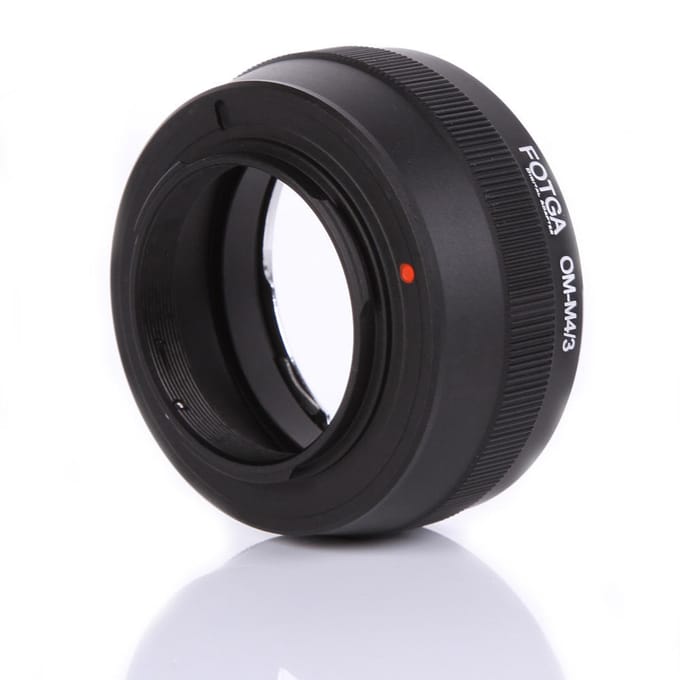 Fotga-adapter Anello Montaggio voor Olympus OM Lens Micro M4/3 fotocamera gray
